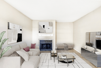 Wood burning fireplaces with custom mantels